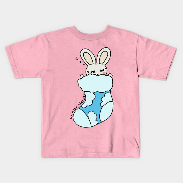 Winter sleeper Kids T-Shirt by hayouta shop